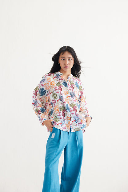 Blooming Reef Lyocell Classic Shirt