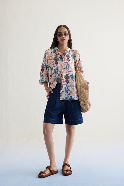 Blooming Reef Lyocell Classic Shirt