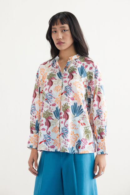 Blooming Reef Lyocell Classic Shirt