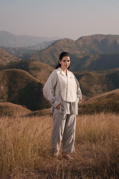 Whisper Wind Shirt and Pant Set - Grey