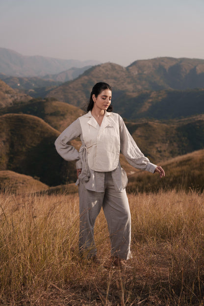 Whisper Wind Shirt and Pant Set - Grey