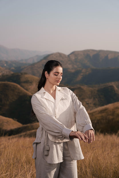 Whisper Wind Shirt and Pant Set - Grey