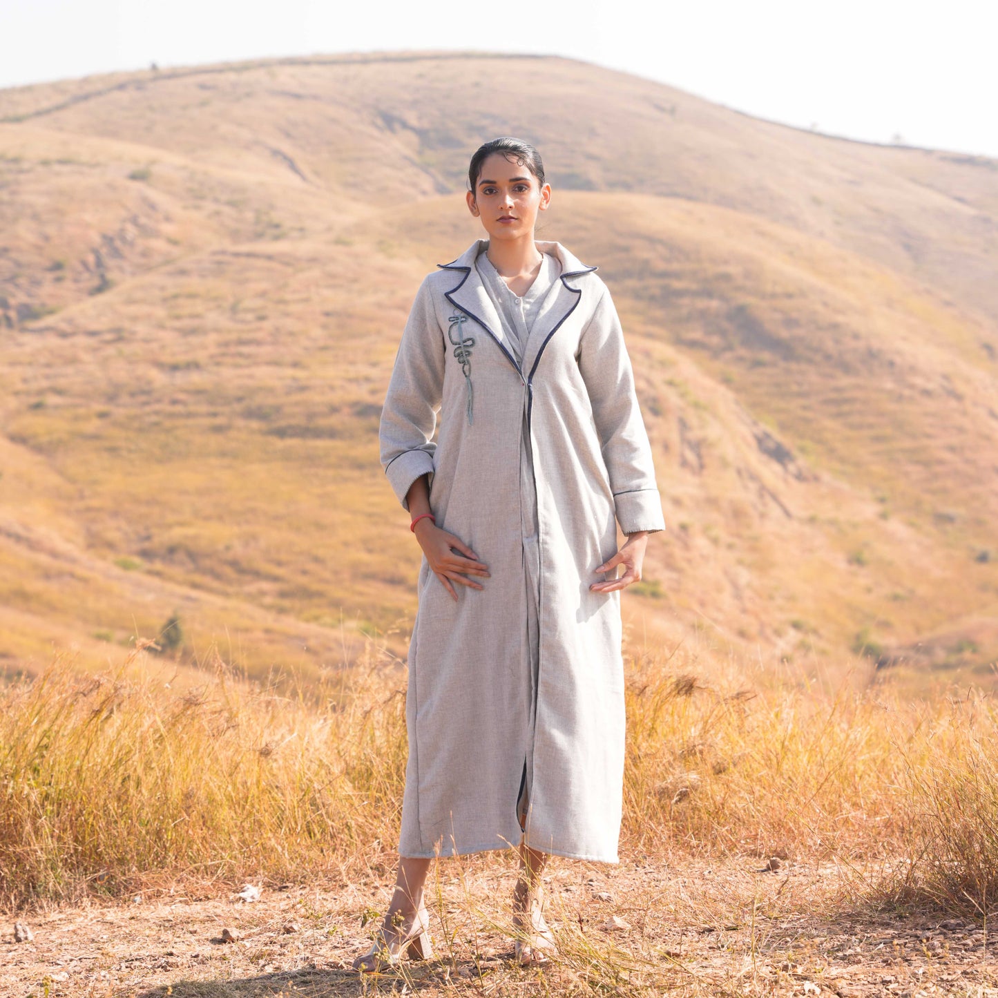 Aria Dress and Jacket Set Grey