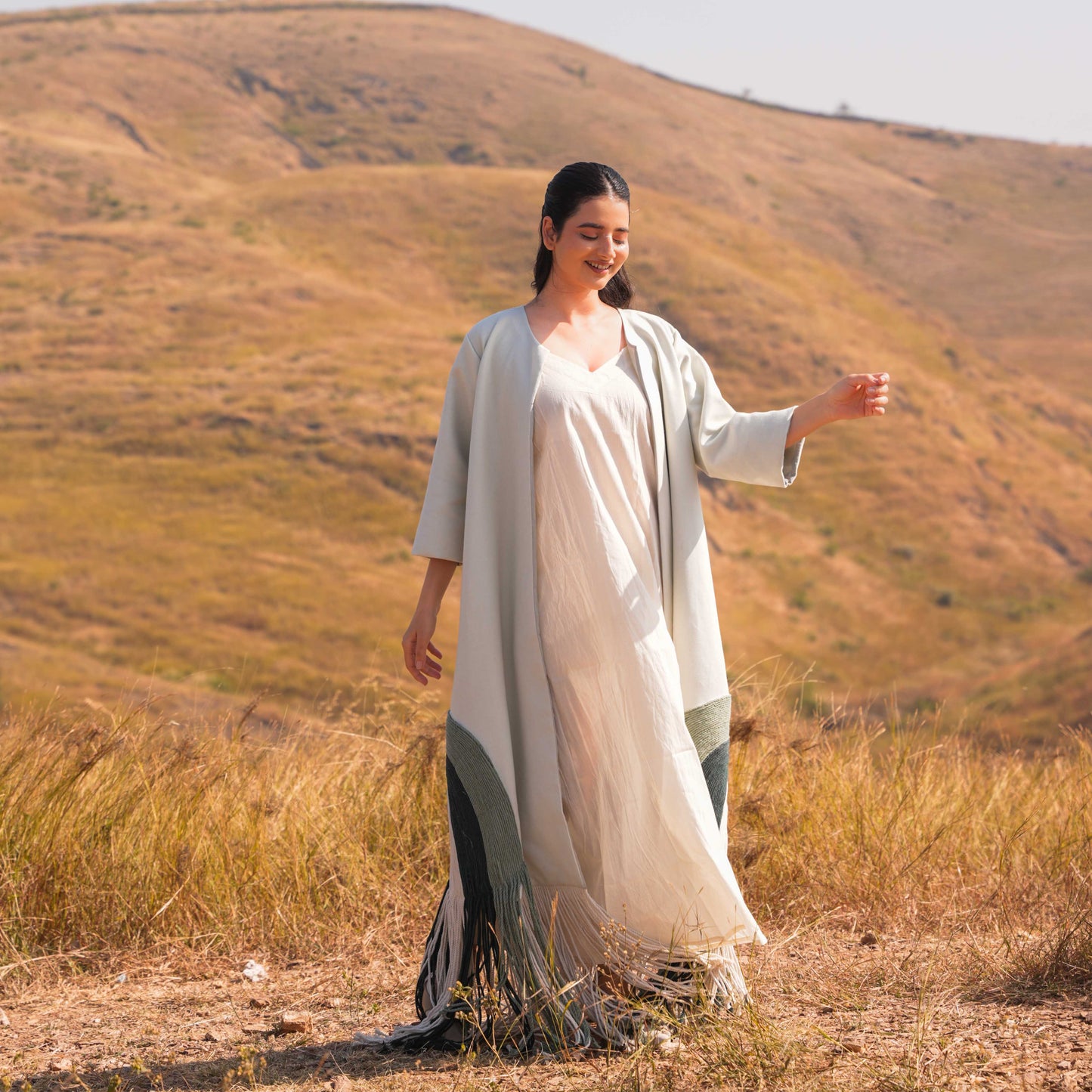 Ethera Dress and Jacket Set - Grey