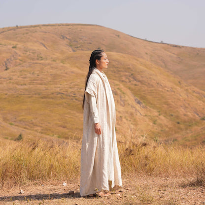 Flavia Set Grey Khadi