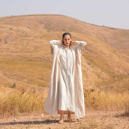 Flavia Set Grey Khadi