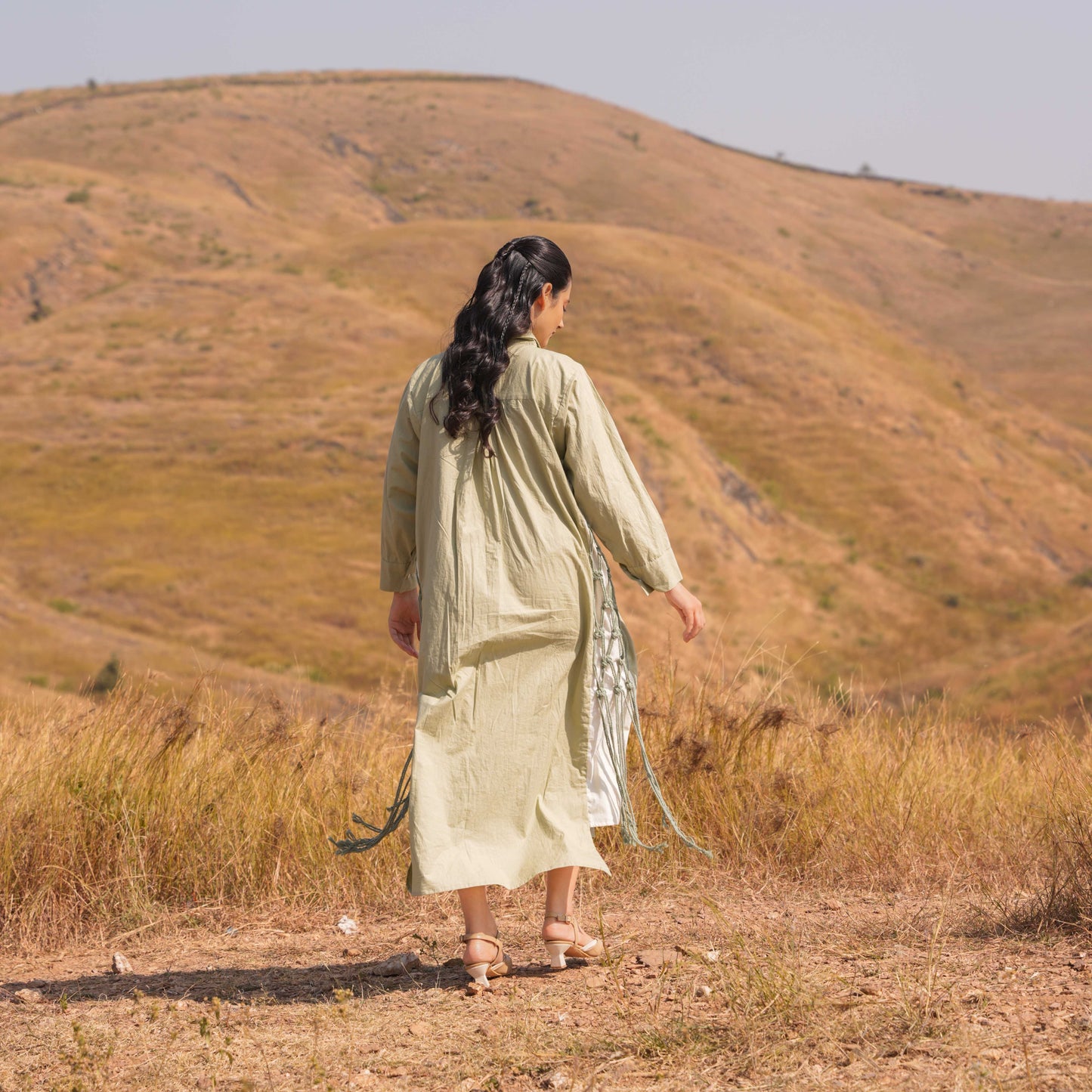 Cascade Dress - Green