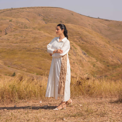 Cascade Dress - Beige