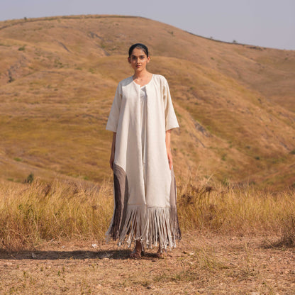 Ethera Dress and Jacket Set - Beige