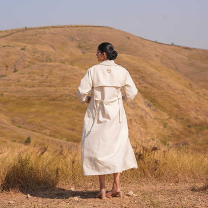 Miraya Dress and Jacket Set Beige