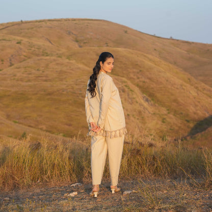 Arlo Top and Pant Co-ord Set Ivory