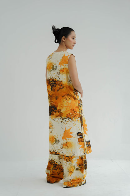 Mustard Florid Co-ord