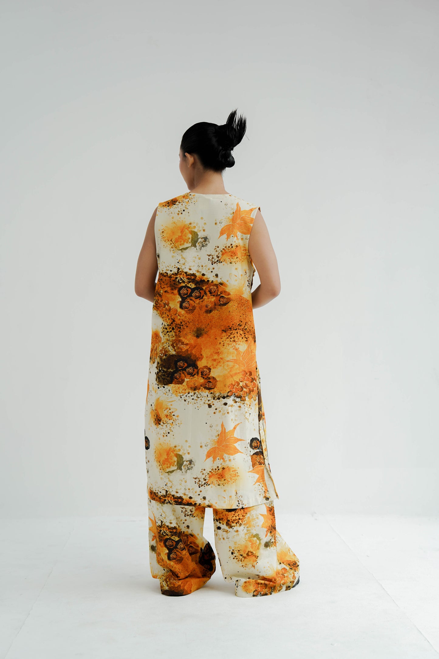 Mustard Florid Co-ord