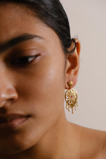 Atreyee Earrings Golden