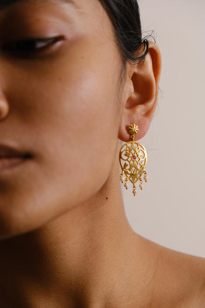 Atreyee Earrings Golden