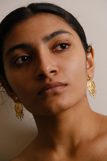 Atreyee Earrings Golden