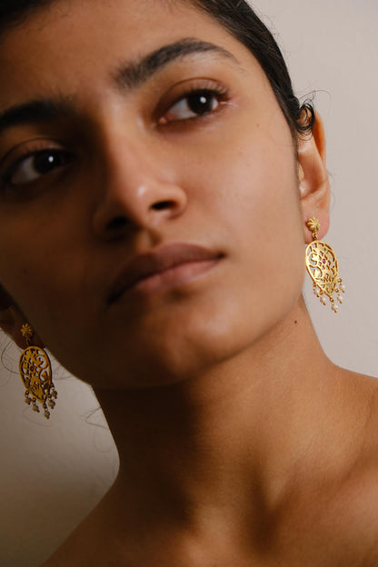 Atreyee Earrings Golden
