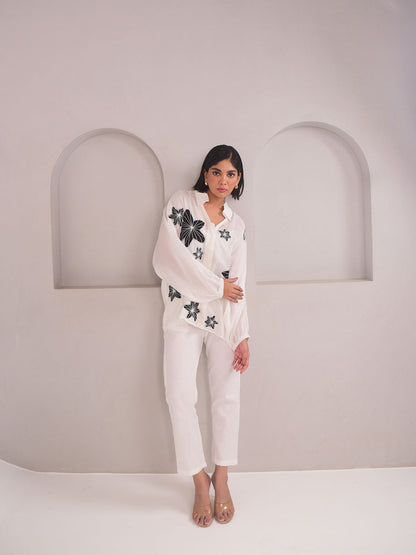 Dana Applique Modal Set - Black