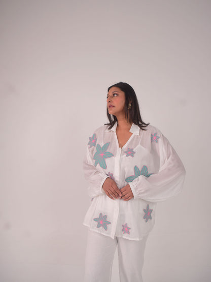 Dana Applique Modal Set - Blue