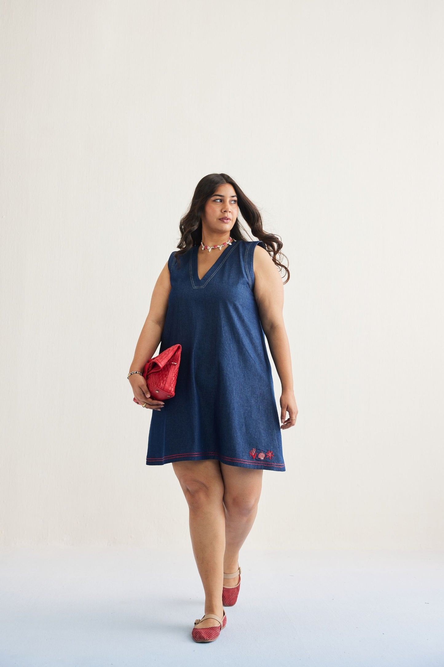 Deep Blue Sustainable Denim Dress