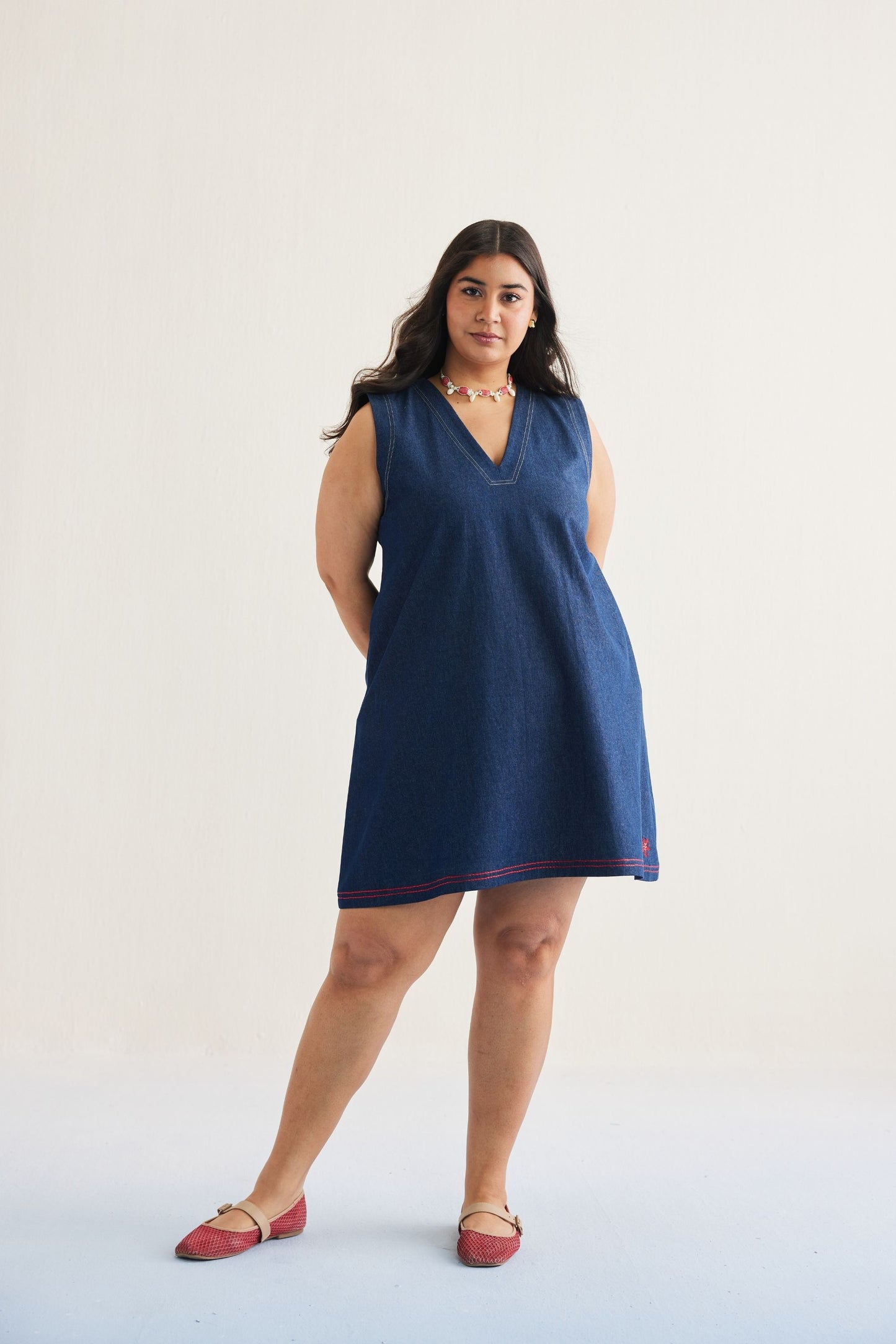 Deep Blue Sustainable Denim Dress