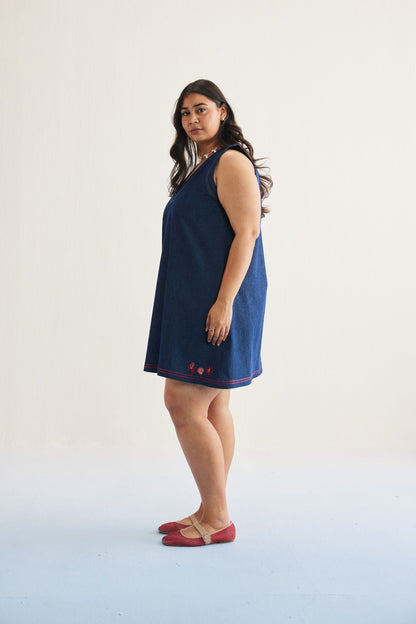 Deep Blue Sustainable Denim Dress