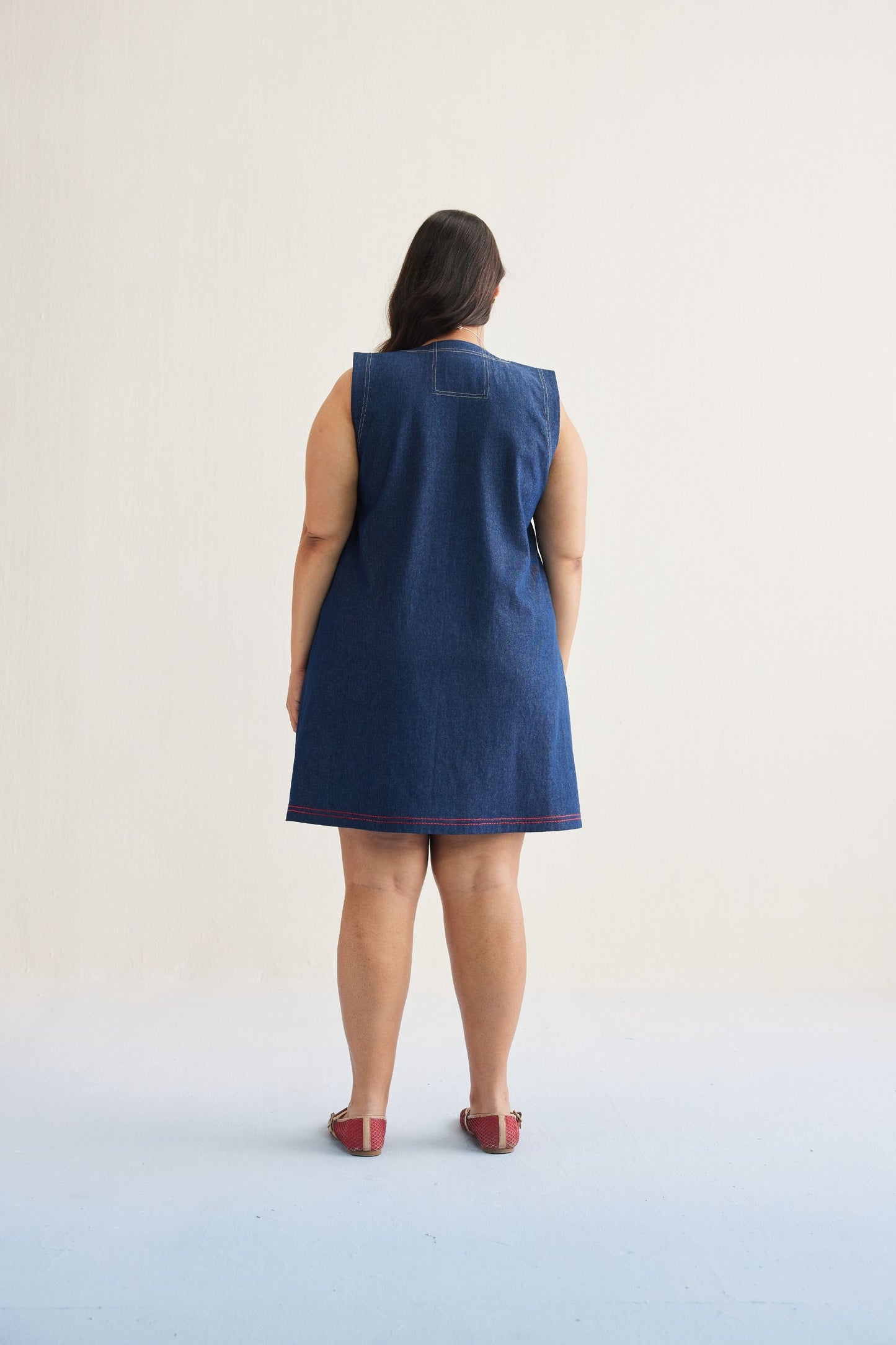 Deep Blue Sustainable Denim Dress