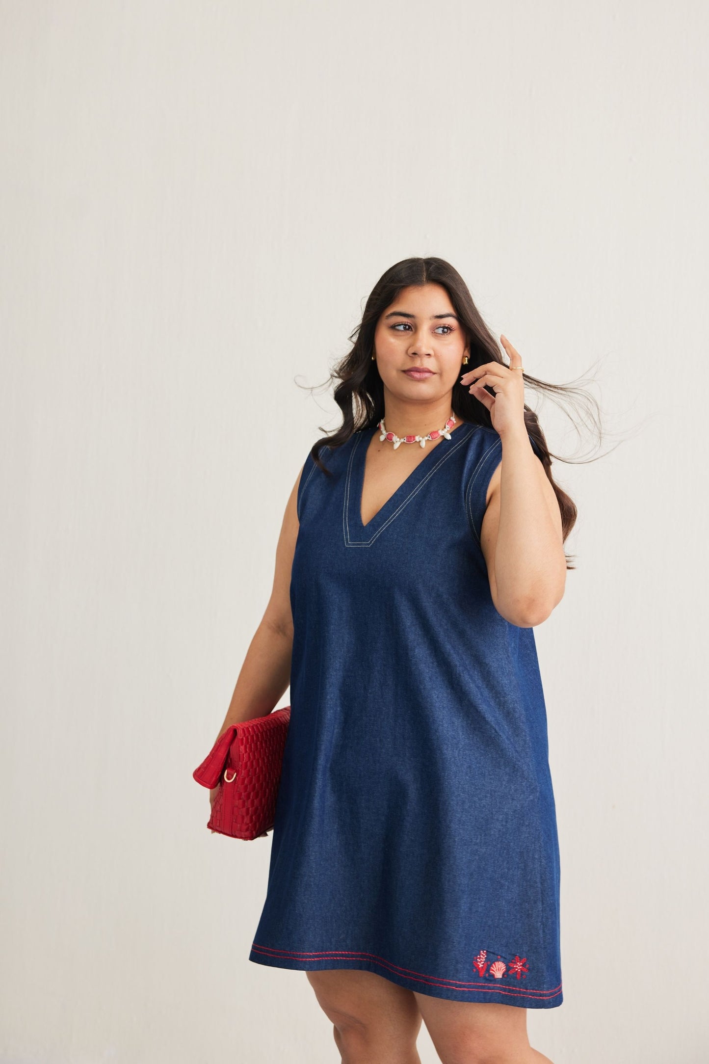 Deep Blue Sustainable Denim Dress