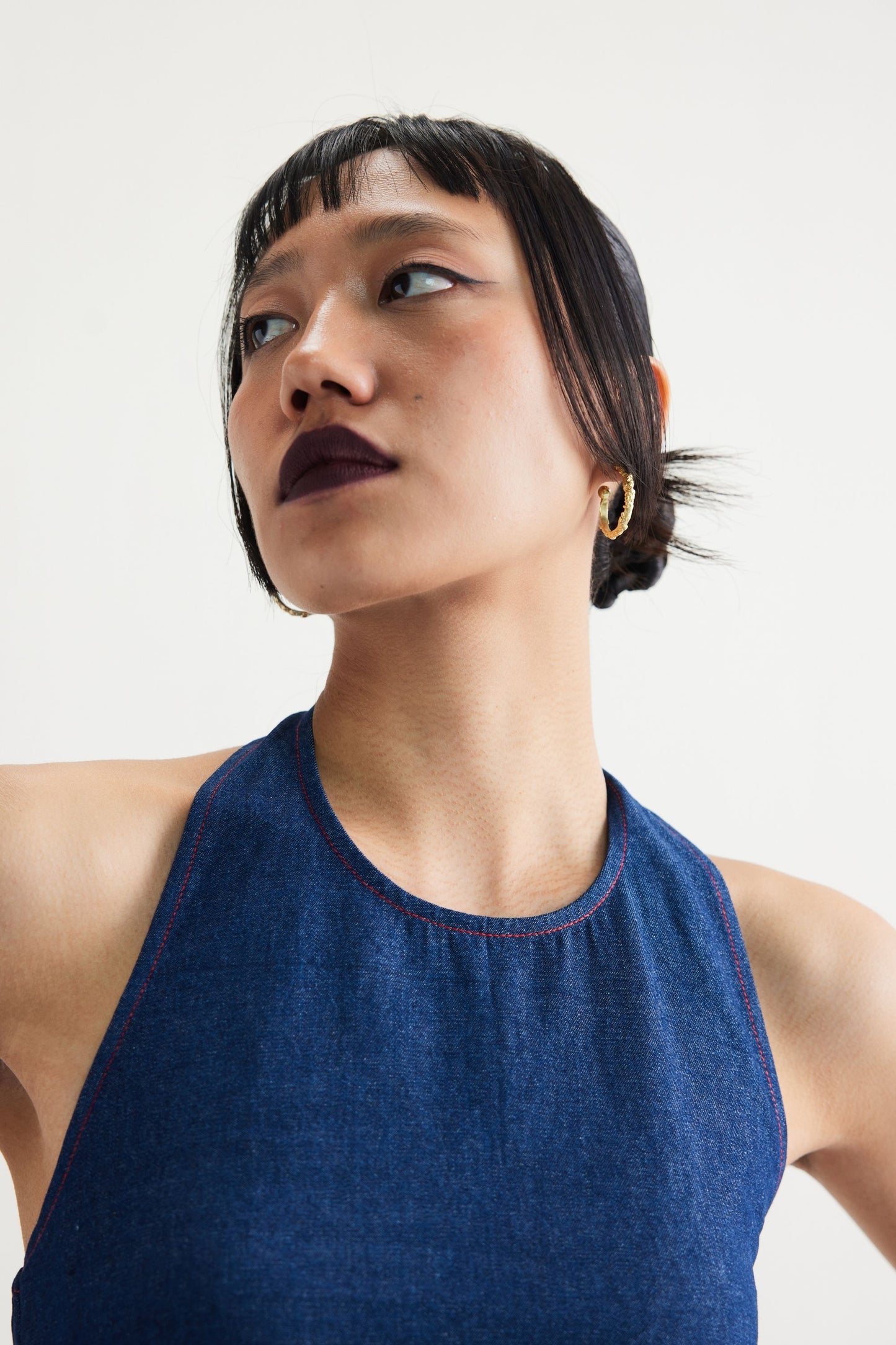 Deepwater Denim Halter Top