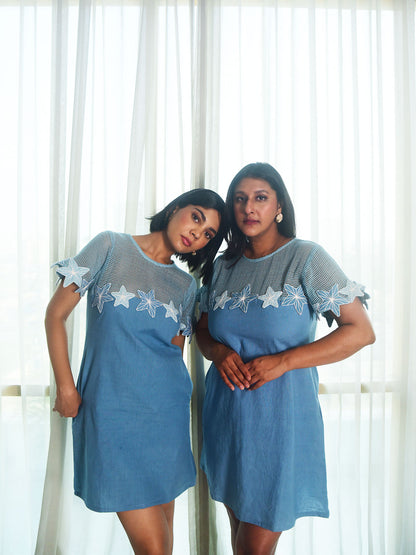 Demi Embroidered Applique Dress