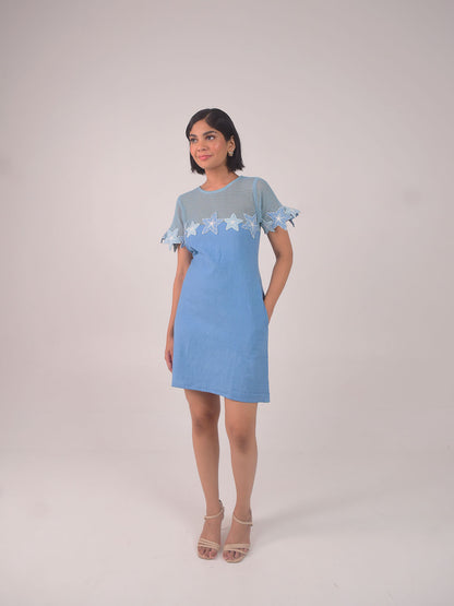 Demi Embroidered Applique Dress