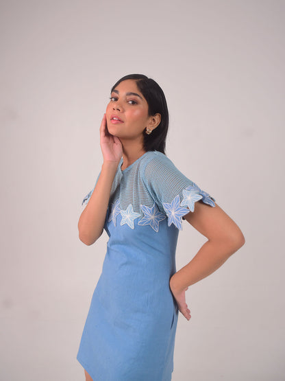 Demi Embroidered Applique Dress