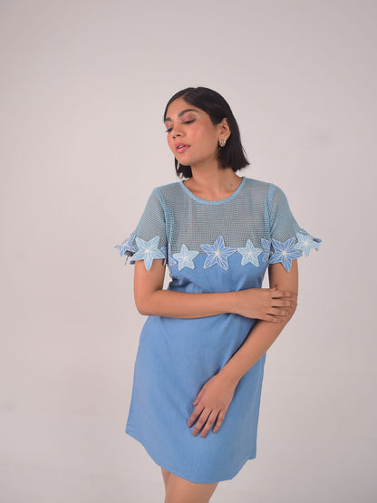 Demi Embroidered Applique Dress