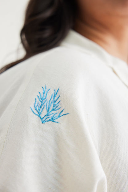 Free As The Ocean Handwoven Twill Top