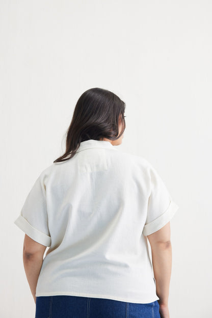 Free As The Ocean Handwoven Twill Top