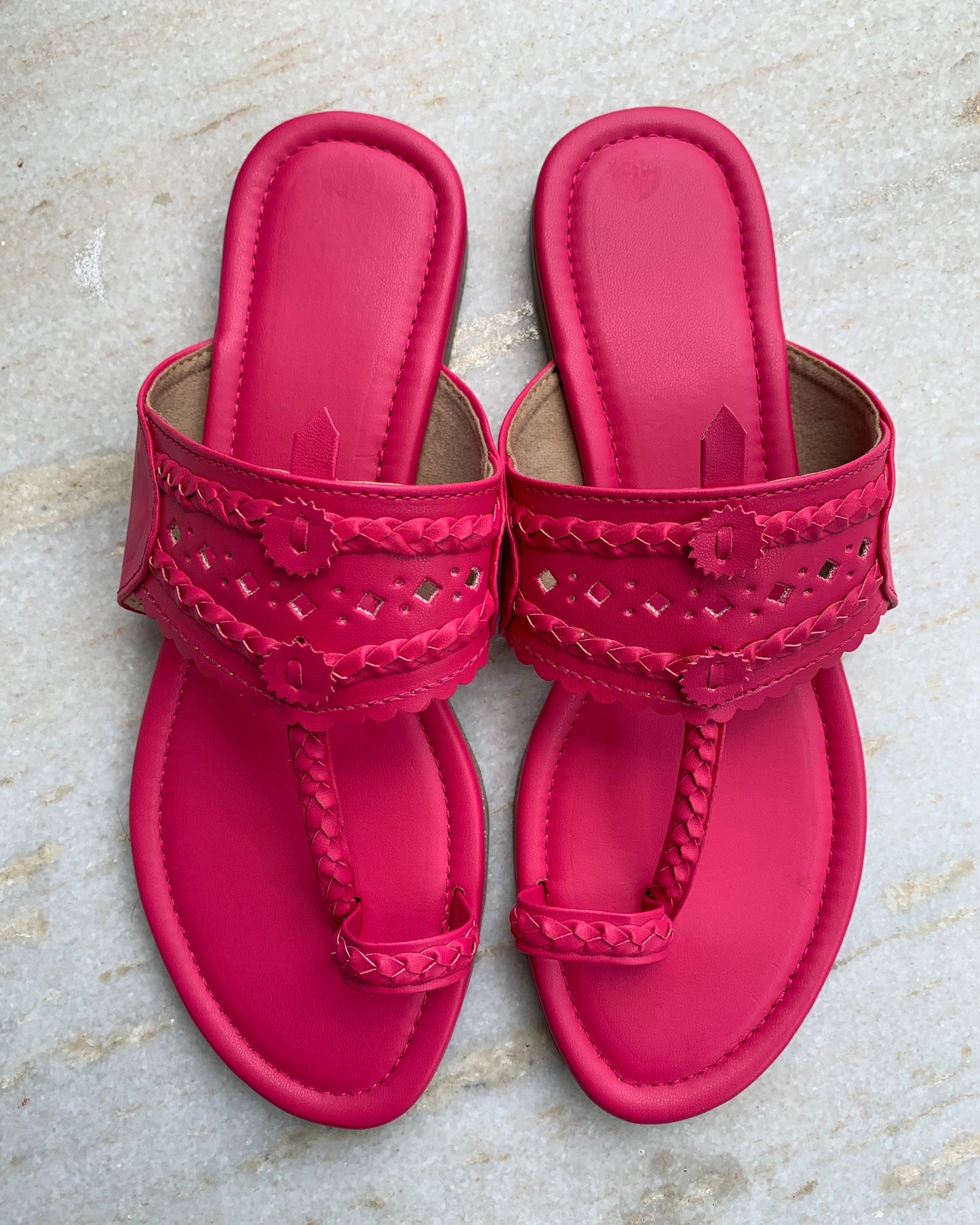 Fuschia Pink Kolhapuri