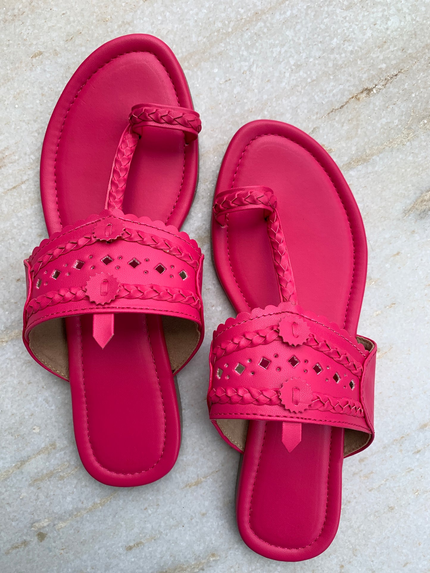 Fuschia Pink Kolhapuri
