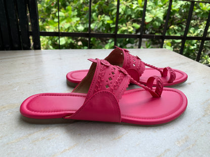 Fuschia Pink Kolhapuri