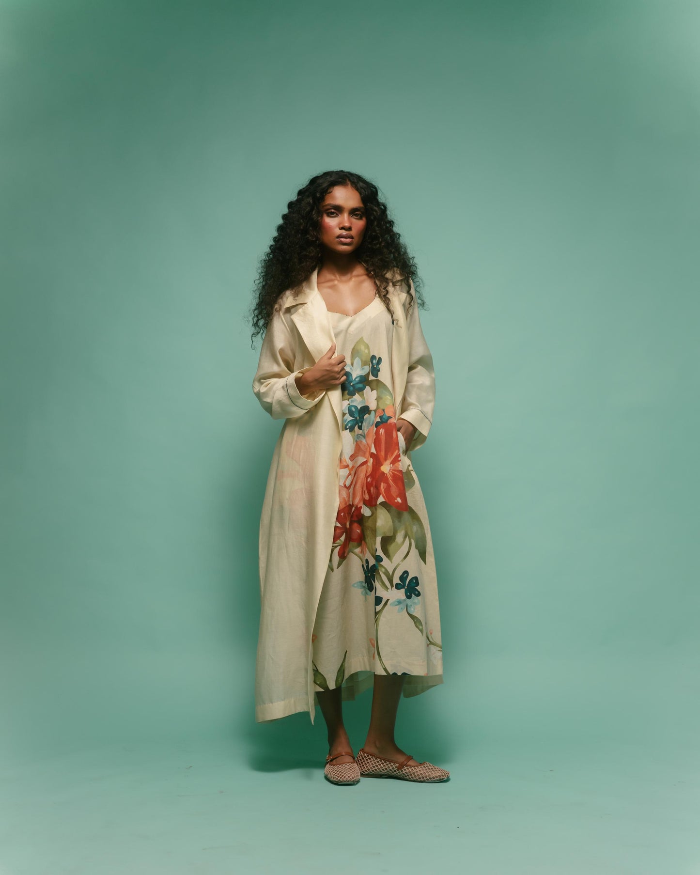 Cattleya Trench Set Beige