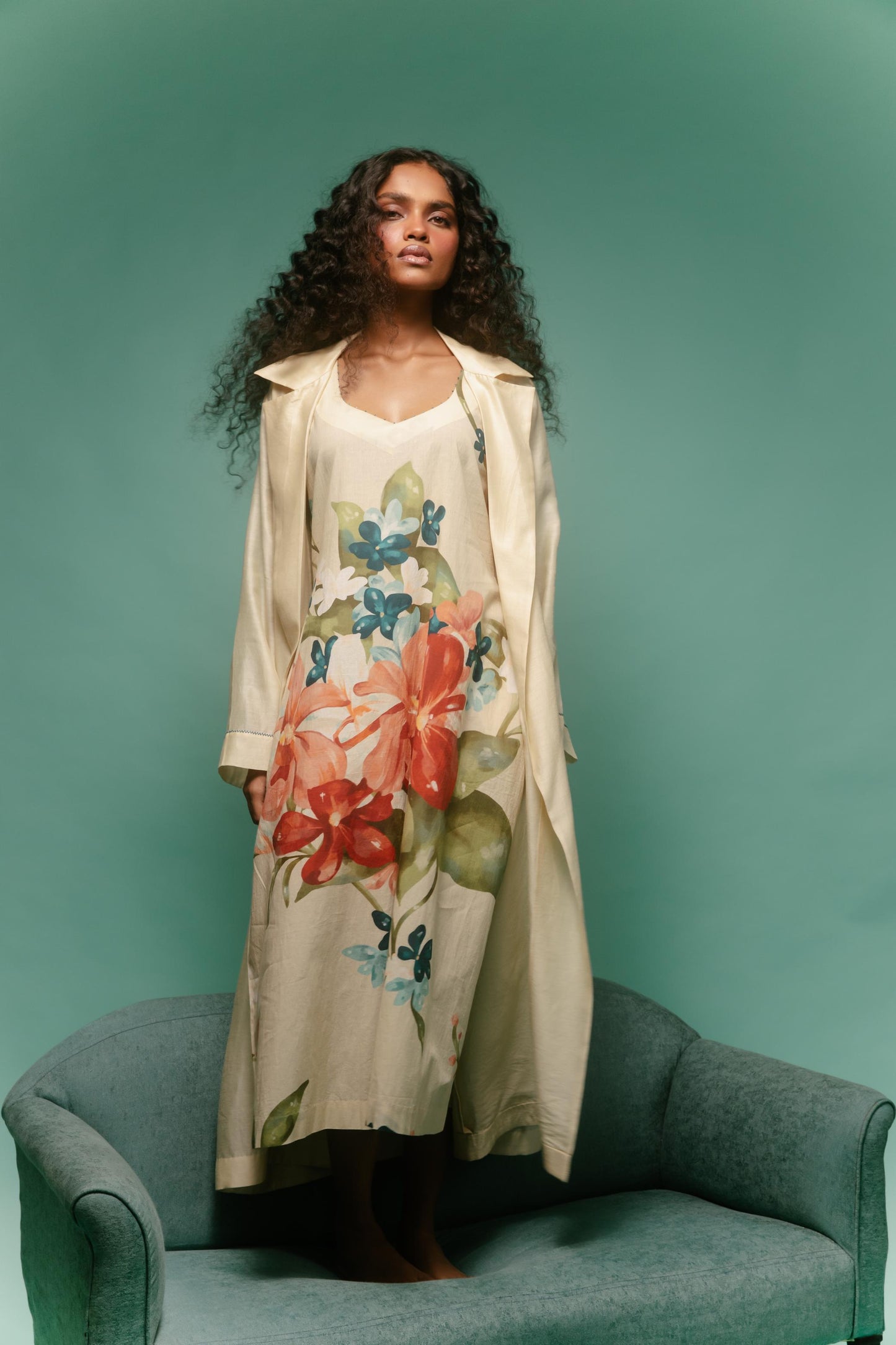 Cattleya Trench Set Beige