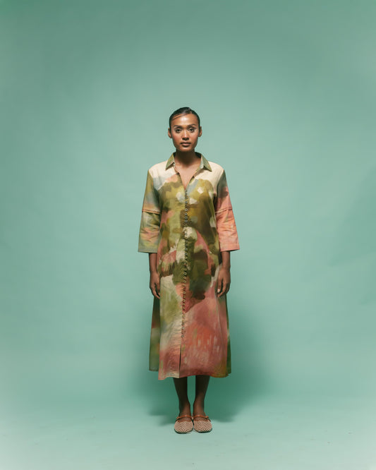 Lea Shirt Dress Peach