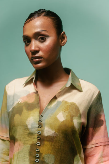 Lea Shirt Dress Peach