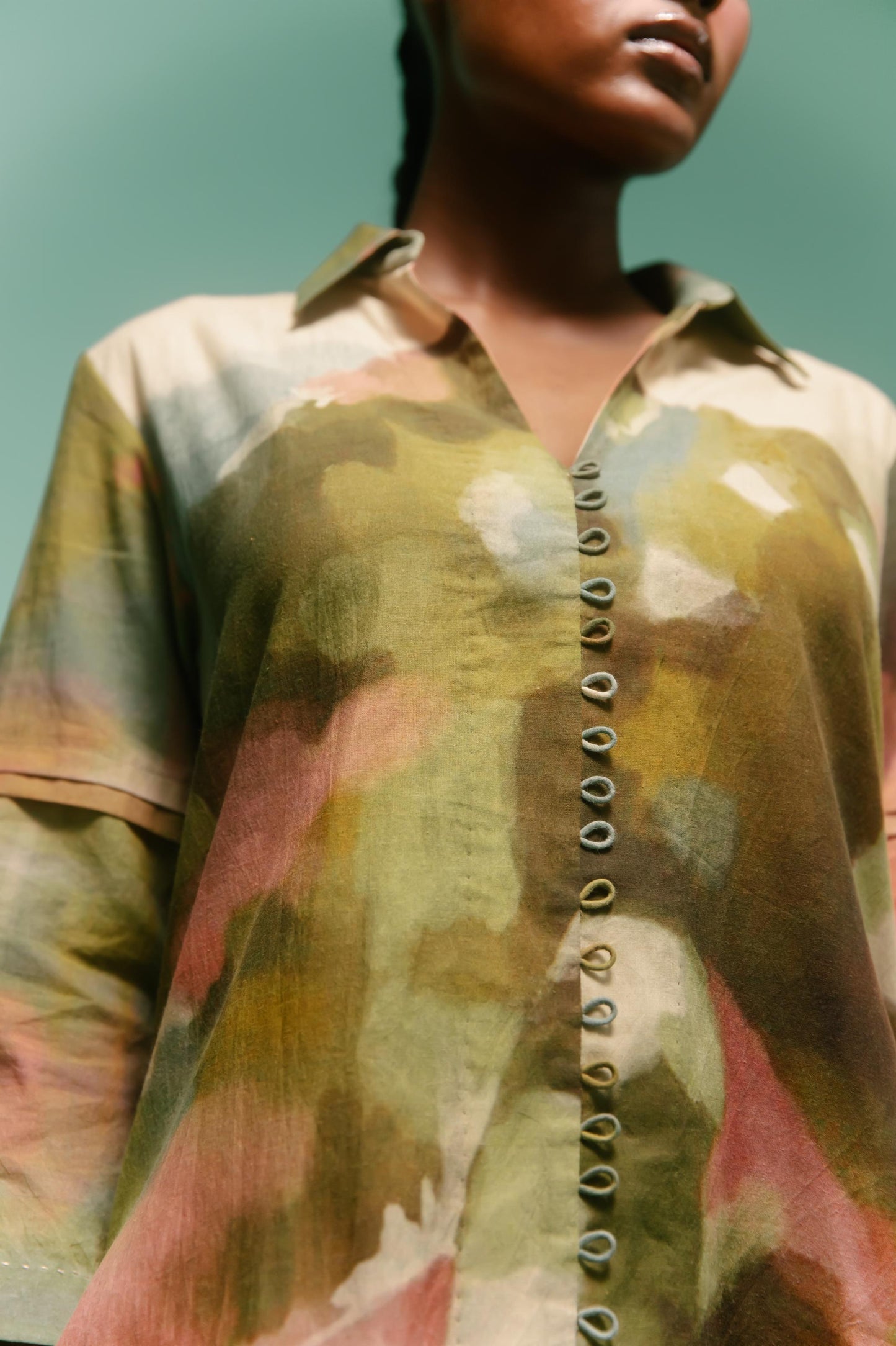 Lea Shirt Dress Peach