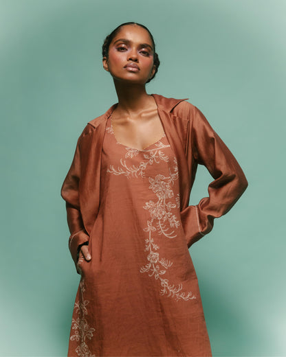 Cattleya Trench Set Brown