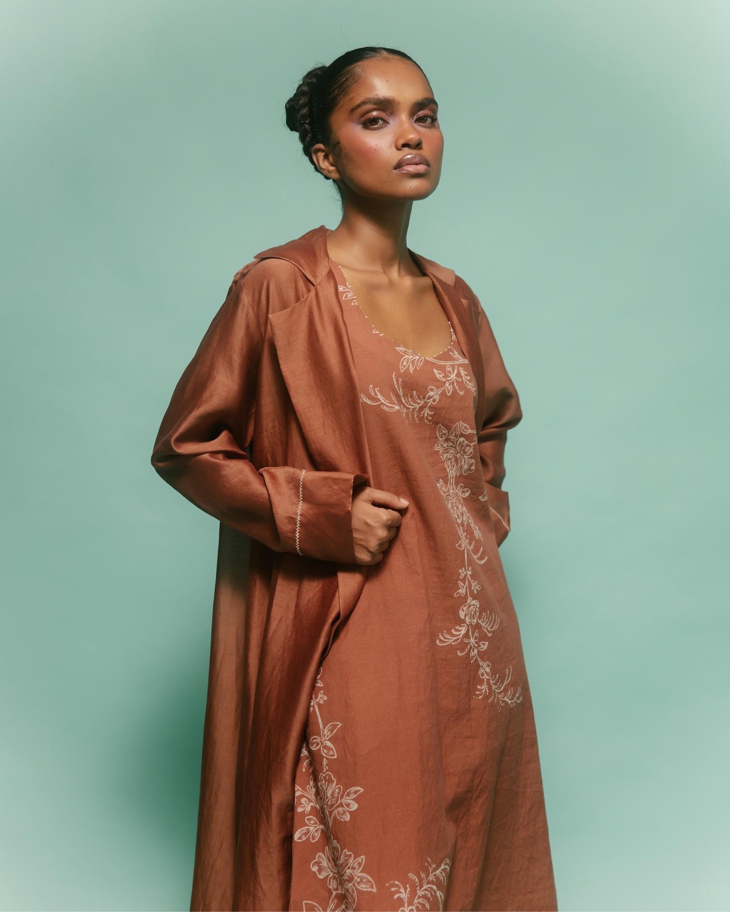 Cattleya Trench Set Brown