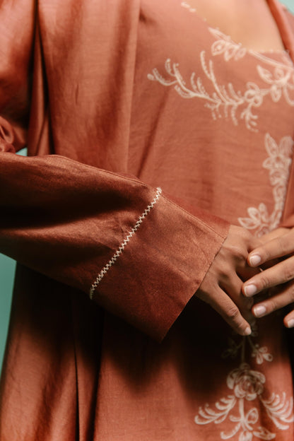 Cattleya Trench Set Brown