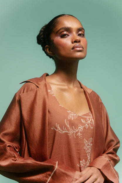 Cattleya Trench Set Brown