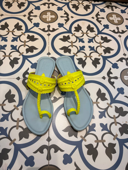 Sky Blue And Neon Yellow