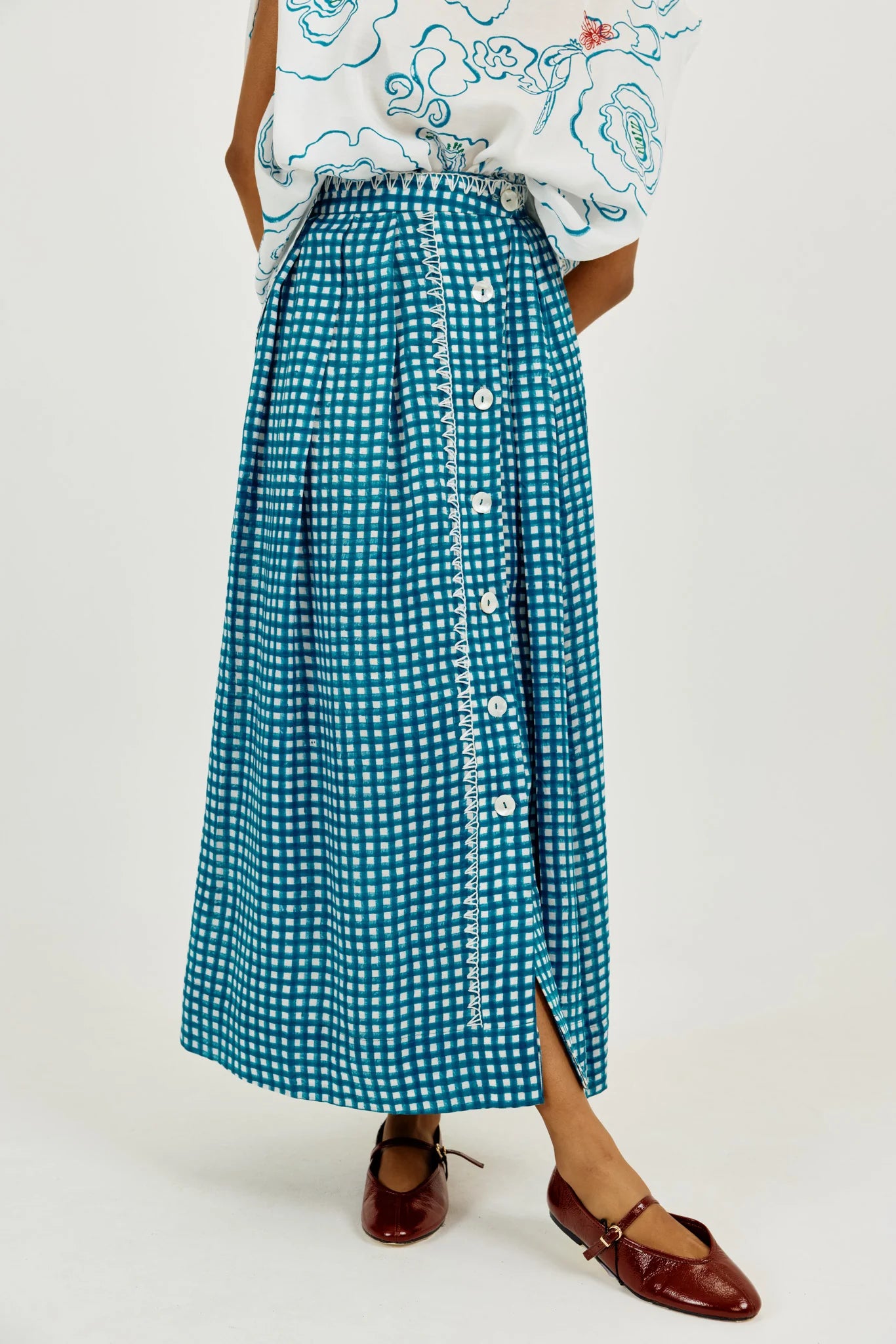 Soro Check Skirt