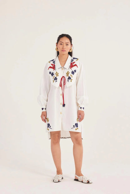 Kiji Shirt Dress and Bib Set